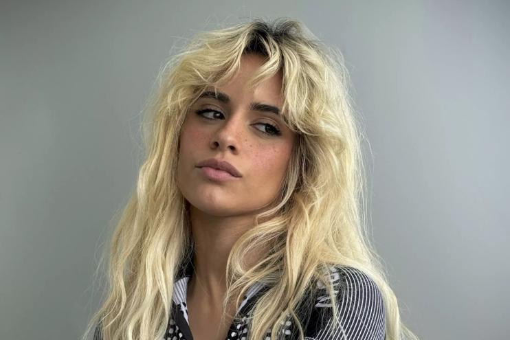 Portrait of Camila Cabello against a gray background