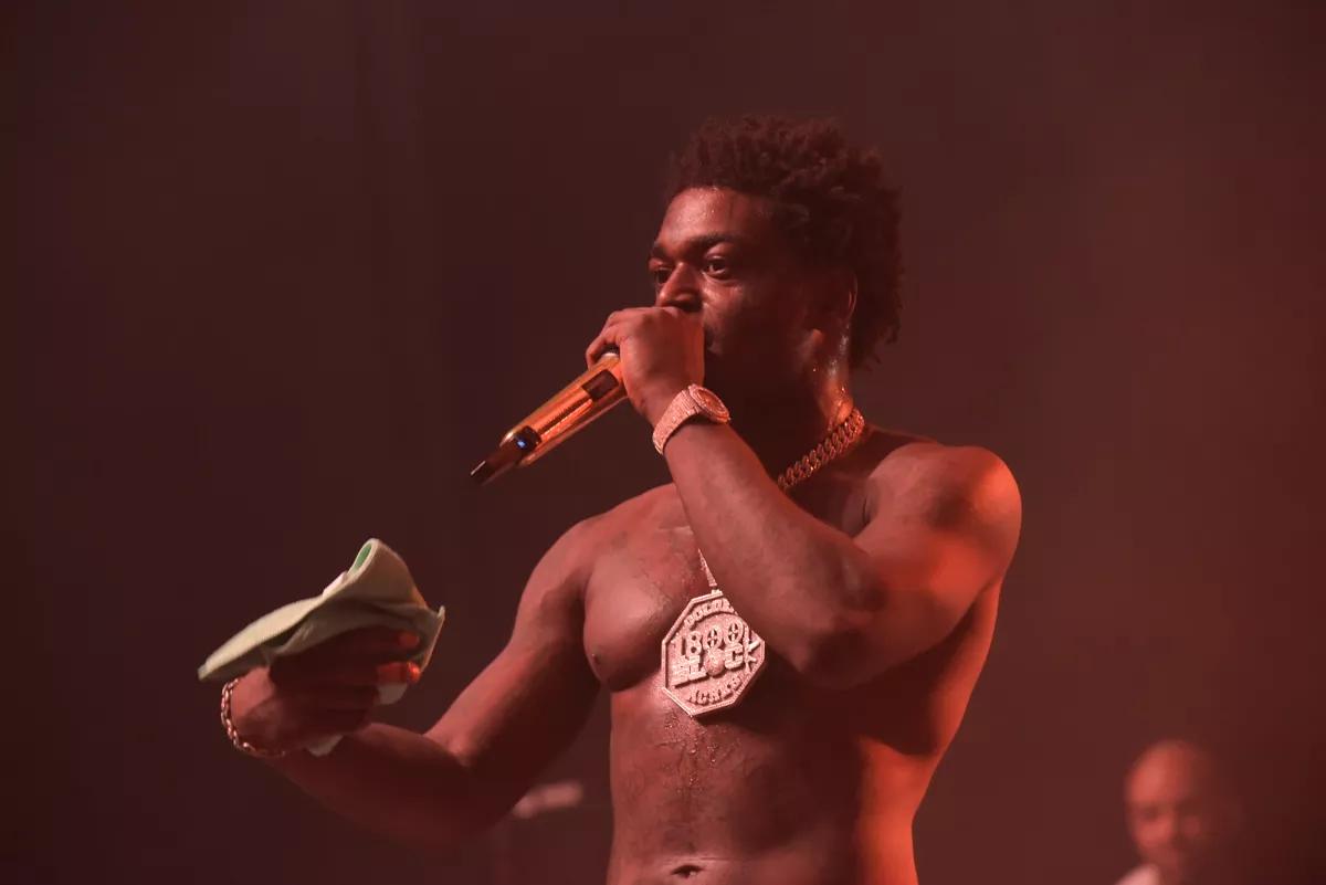 Kodak Black performing onstage at the James L. Knight Center in Miami