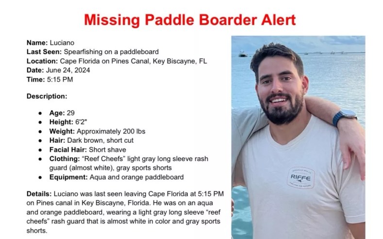 Luciano Mercenari missing flyer