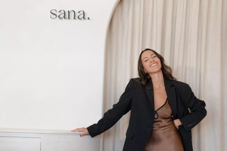 Valentina Hernandez-Botero standing at the Sana Skin Studio in Coconut Grove