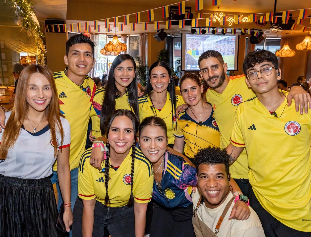 Colombian soccer fans