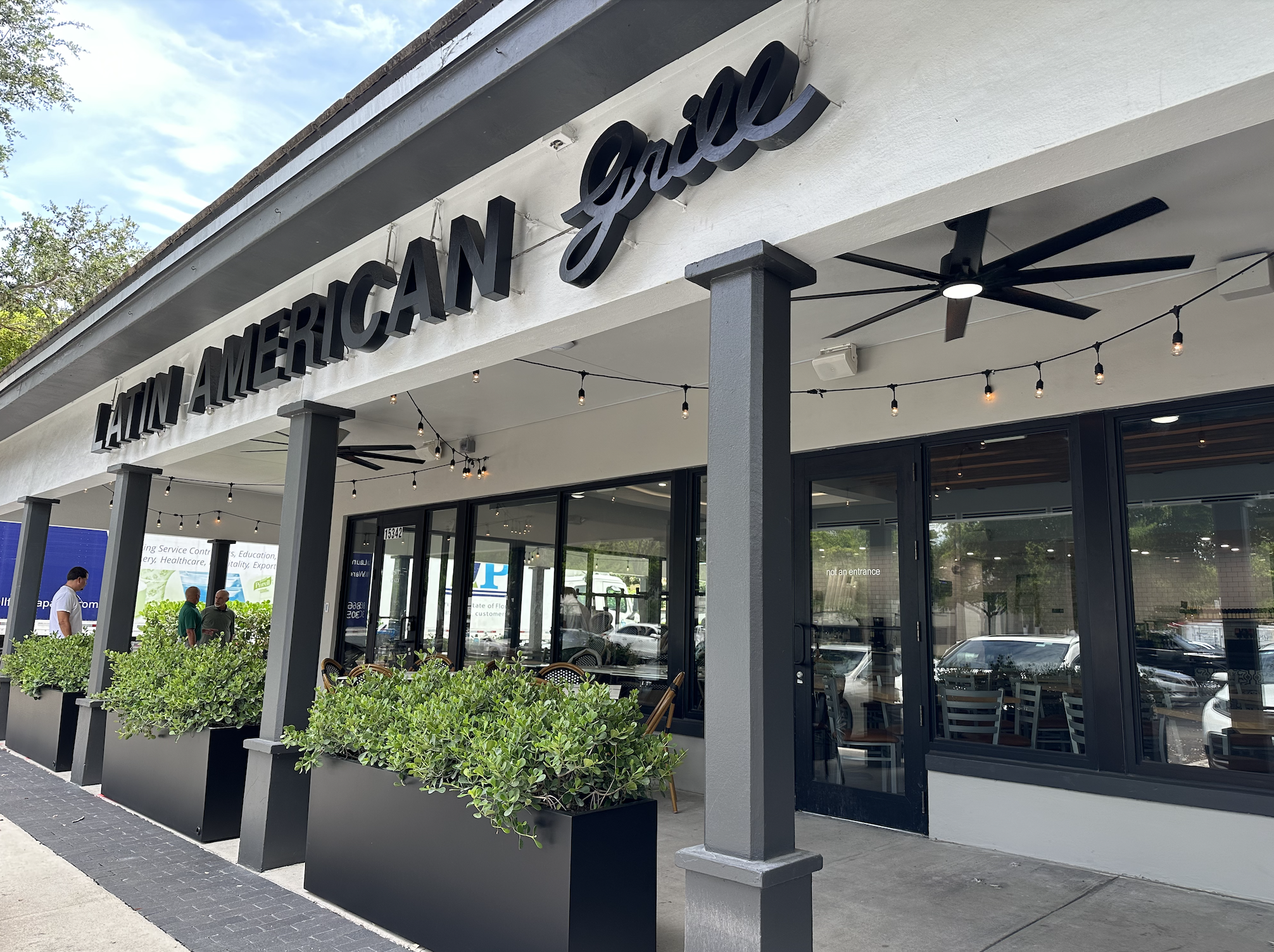 exterior of restaurant