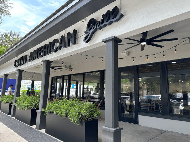 exterior of restaurant