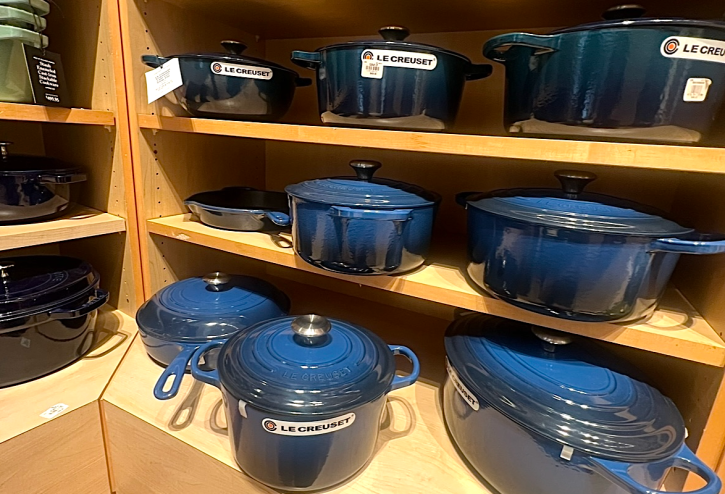 blue cookware