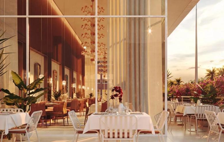 a restaurant with outdoor dining