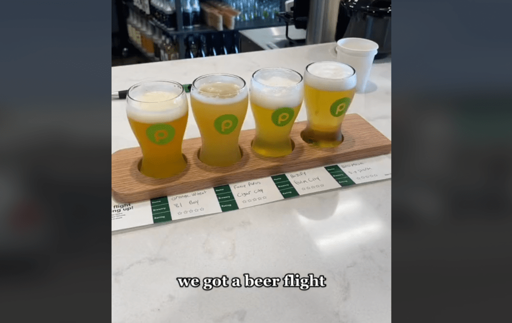 a beer flight