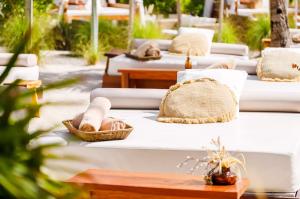A day bed at Nikki Beach in Miami Beach