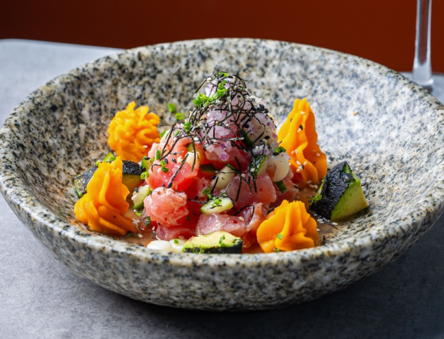 a seafood dish