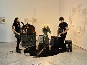 Corpse Chrysalis performing at Emerson Dorsch