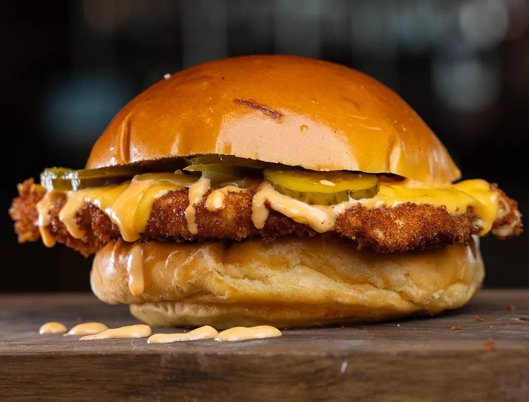 a burger