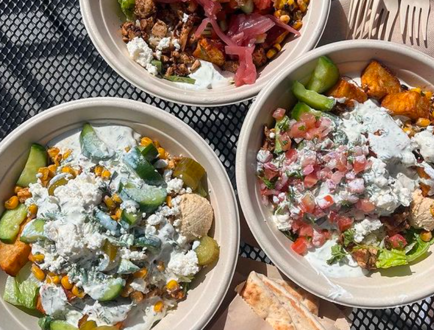 bowls of food
