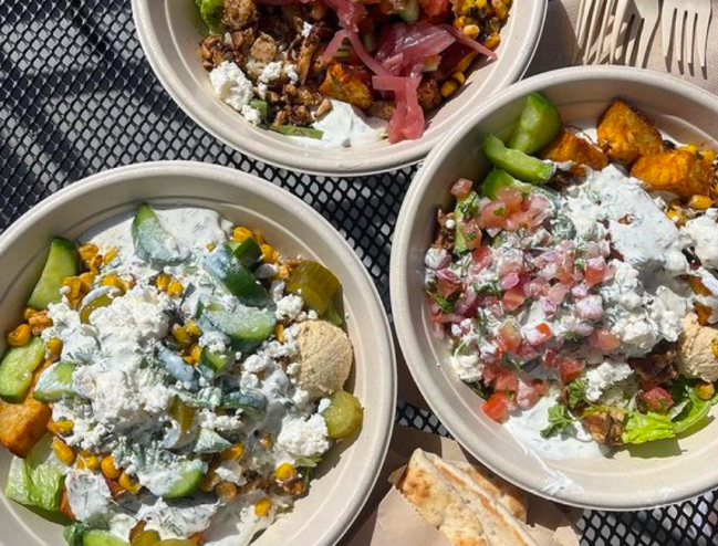 bowls of food