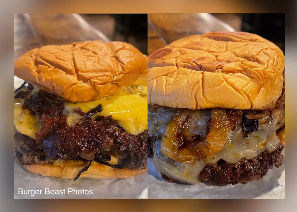two cheeseburgers