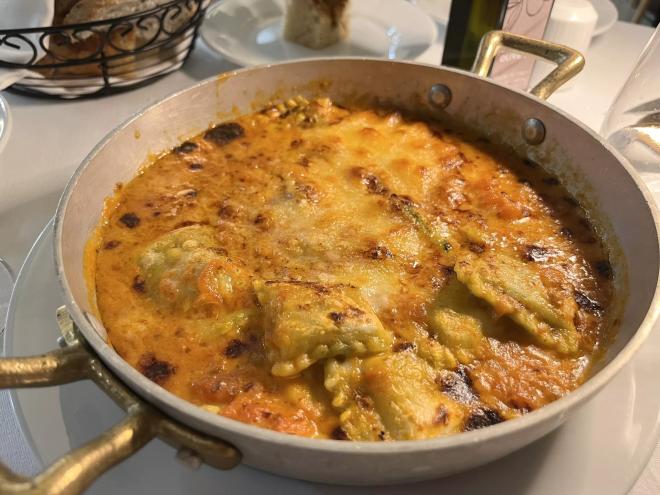 a pasta dish