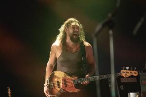 Jason Momoa on stage with