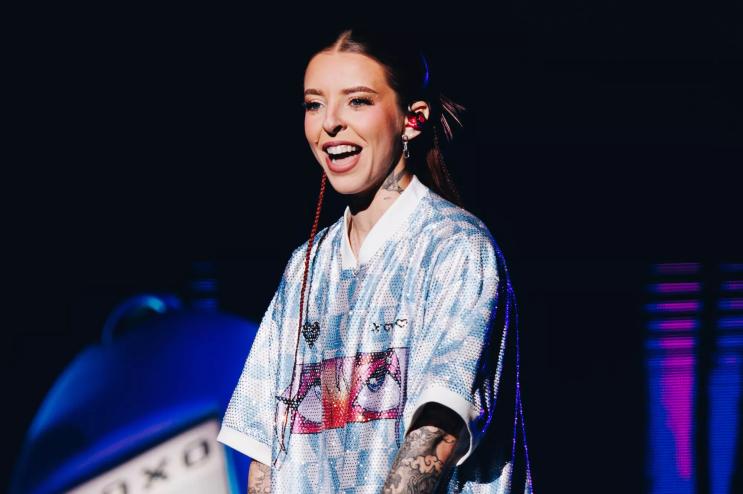 Young Miko performing at Hard Rock Live in Hollywood, Florida