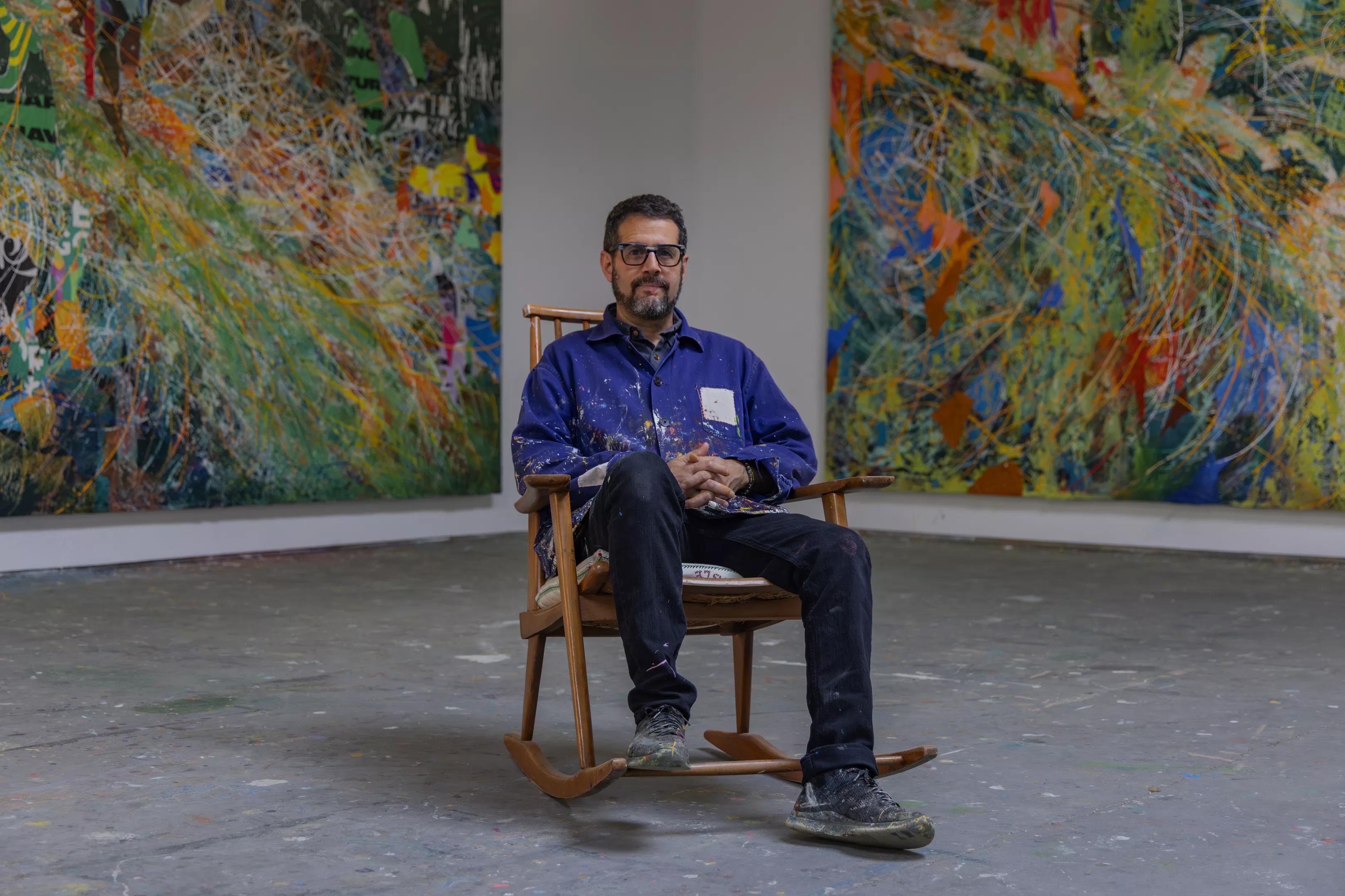 Portrait of Jose Parla in his studio