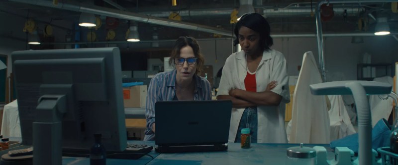 Still of Mary-Louise Parker and Ayo Edebiri in Omni Loop