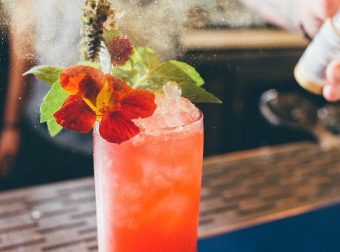 a drink