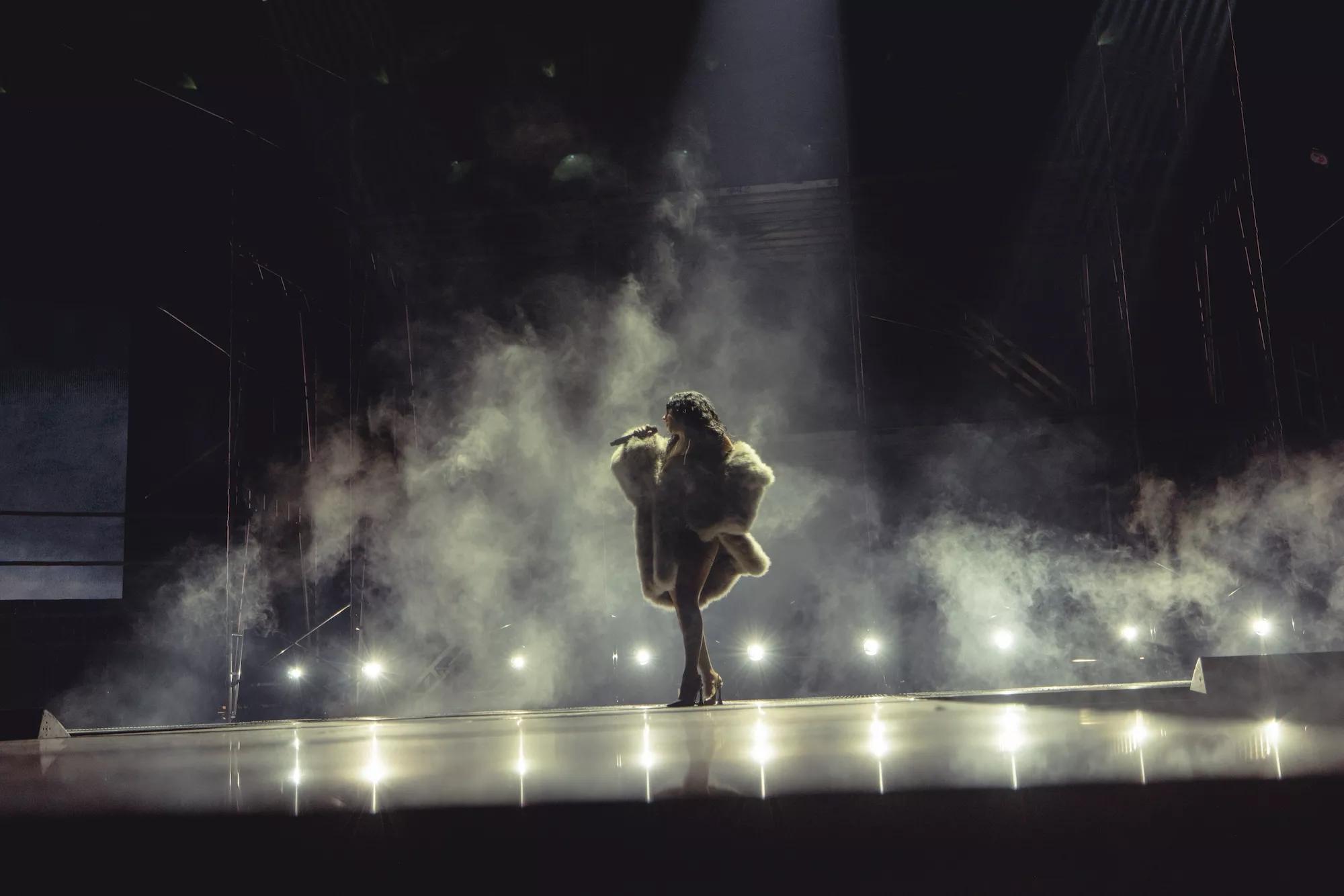 Charli XCX performing at Madison Square Garden during the Sweat Tour