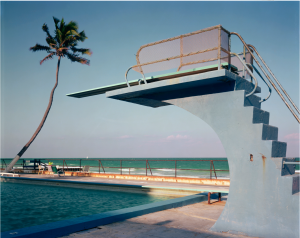 Photo of diving board and pool
