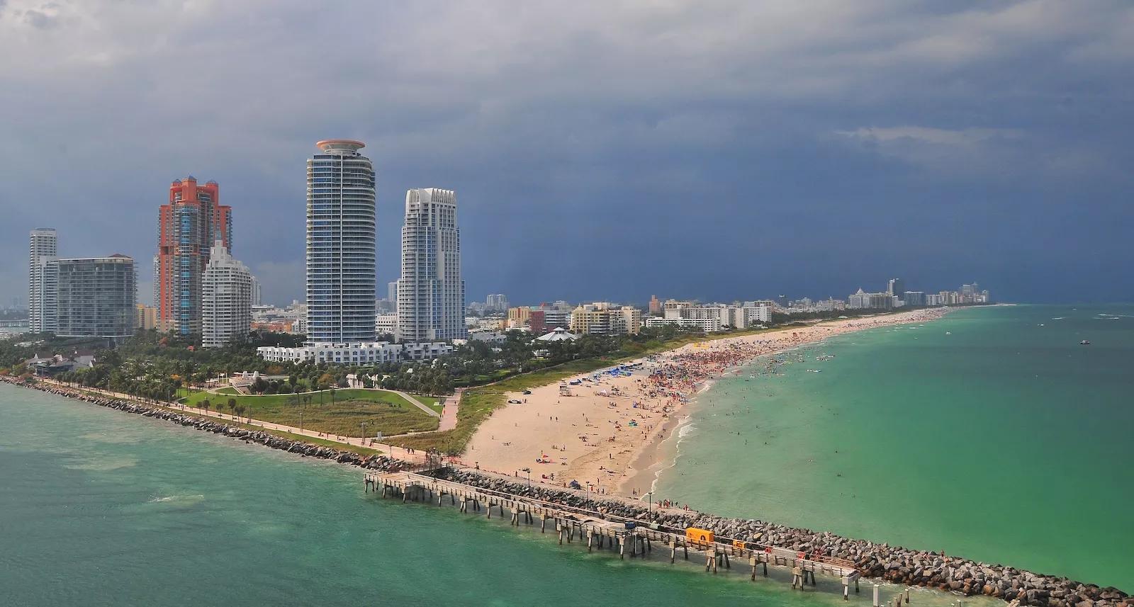 the coast and a beach in Florida