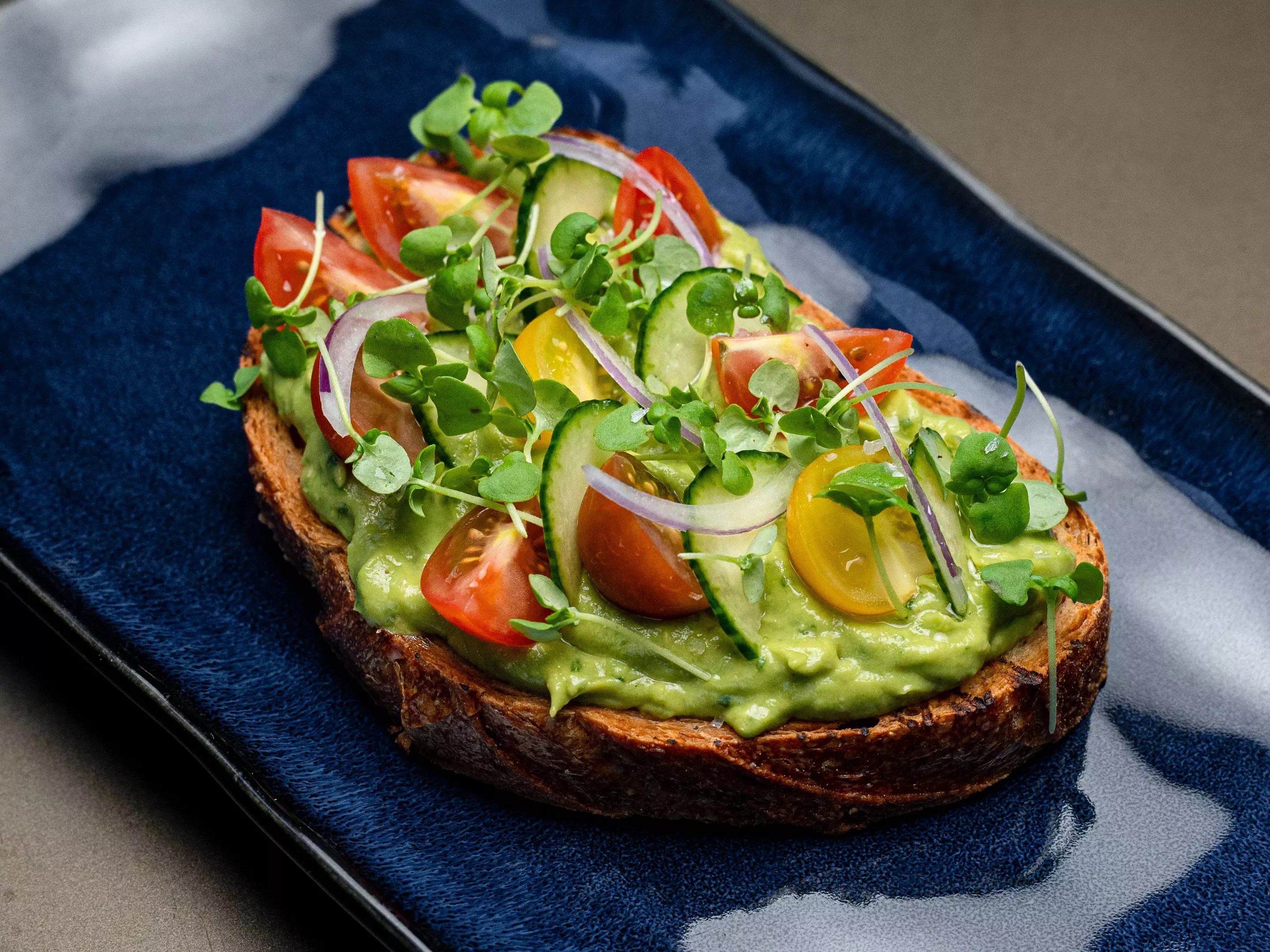 toast on a plate