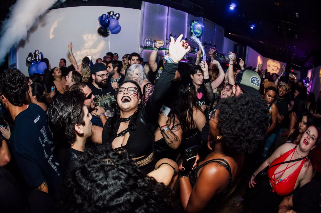Partygoers at Emo Nite Miami