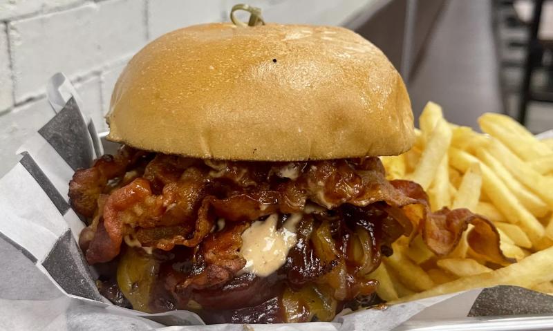 a burger