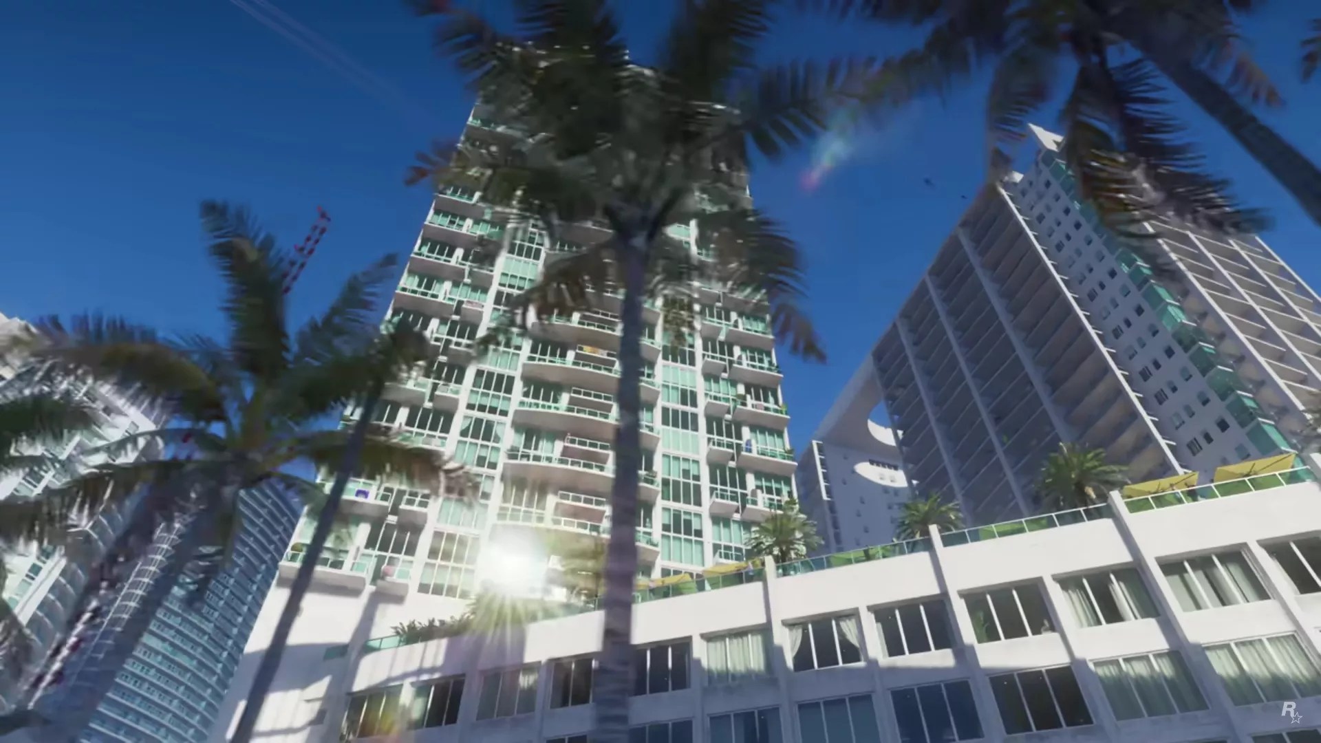 Screenshot showing the Brickell on the River building in the GTA 6 trailer alongside its real-life Miami counterpart