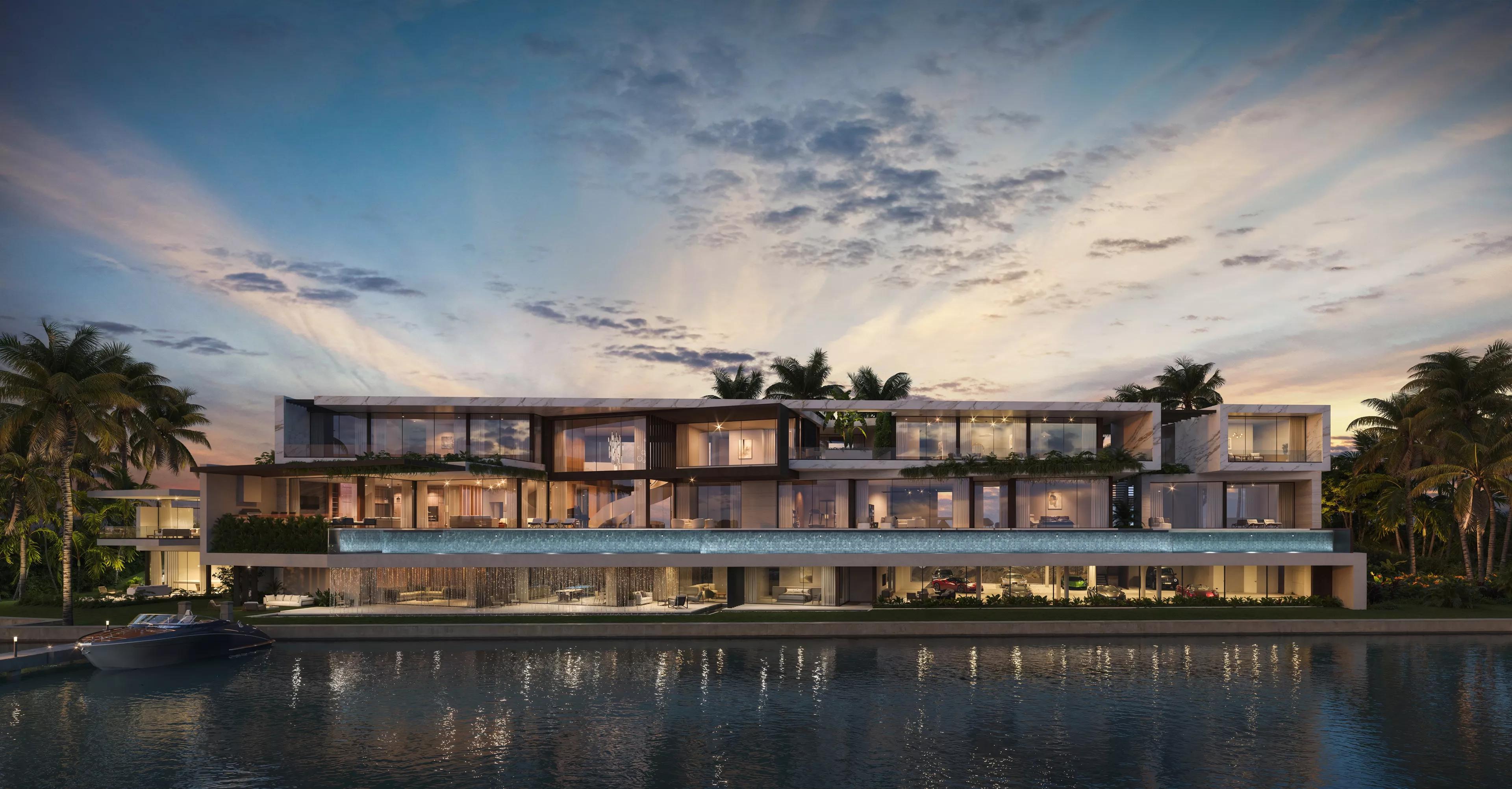 Rendering of modern $285 million home.