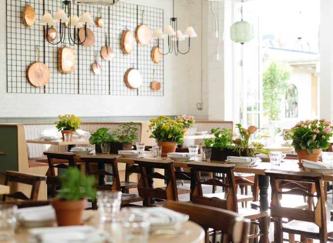 a dining room