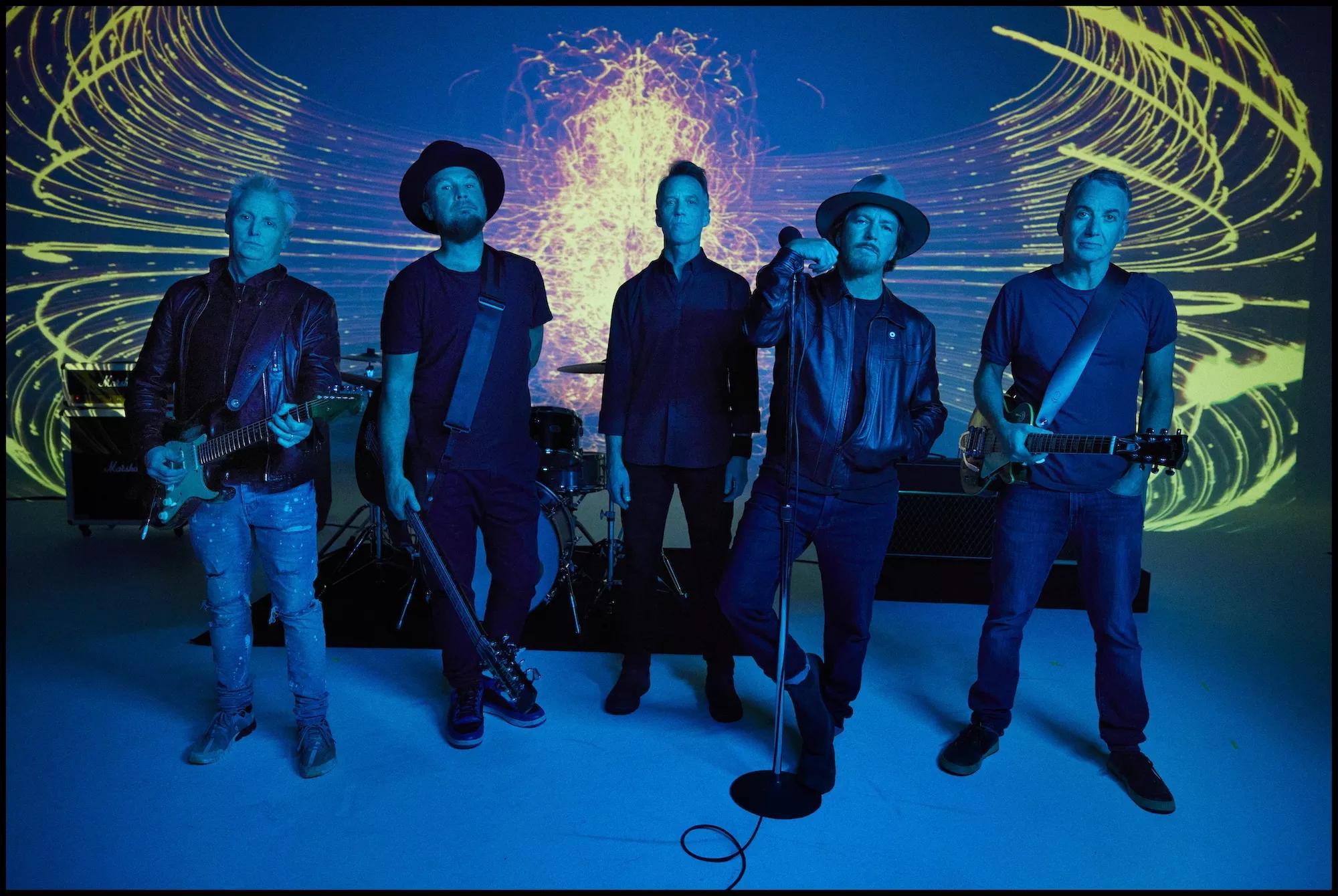 Portrait of the members of Pearl Jam