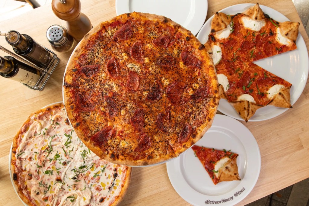 pizzas with toppings