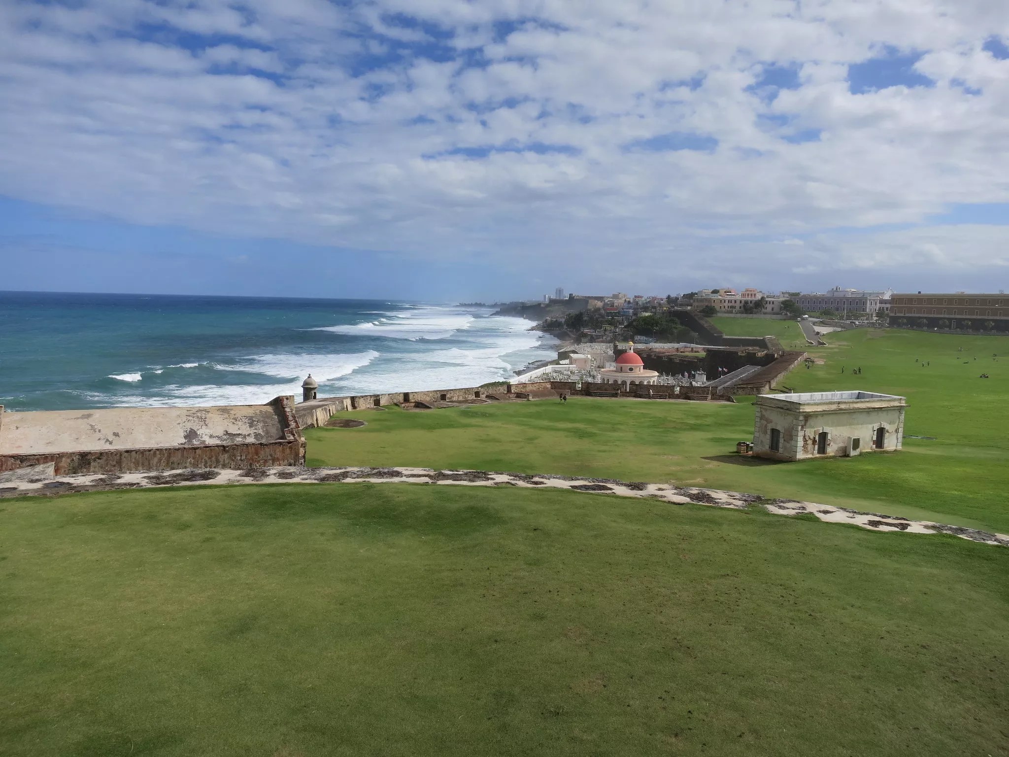 aerial view of the Puerto Rican coast