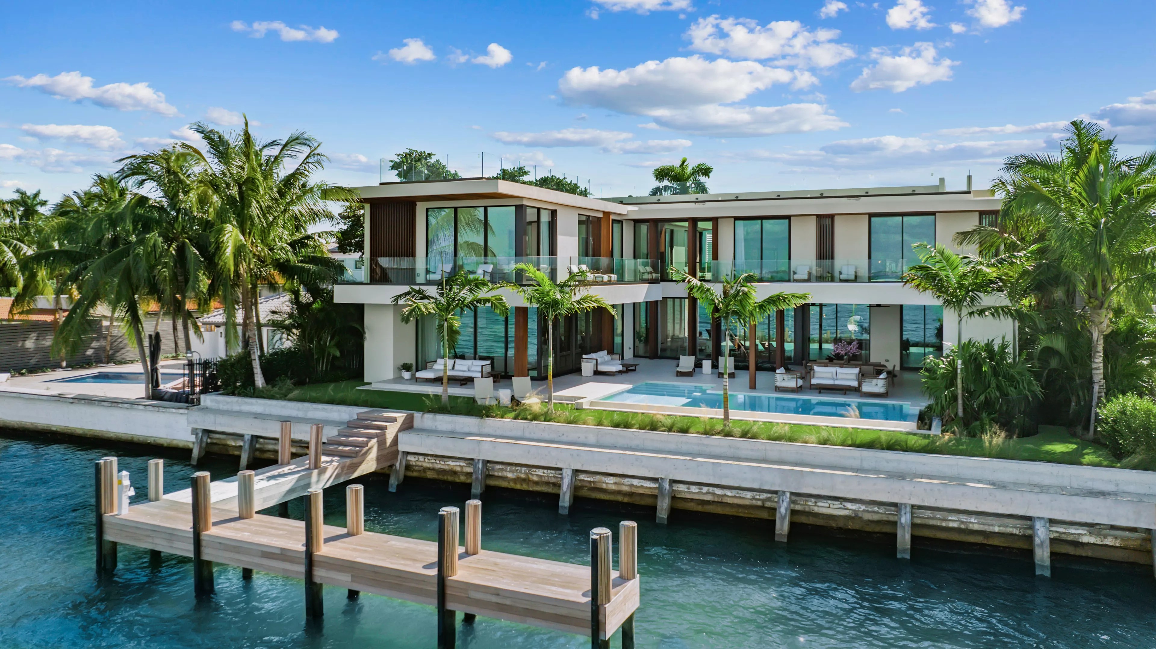 Back view of $38 modern mansion