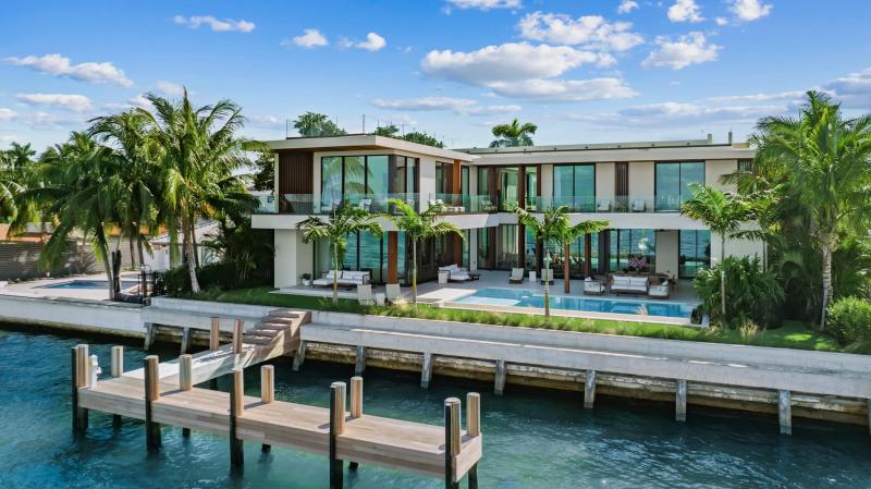 Back view of $38 modern mansion