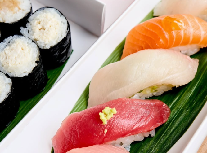 sushi and nigiri